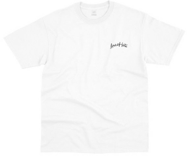 에어플레인 통기성 러브 앤 헤이트 오버핏 반팔 옆트임 티셔츠