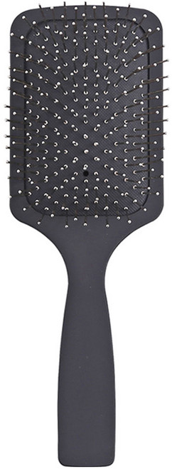 gloss&glow 涼感金屬方形氣墊梳, 黑色, 1支