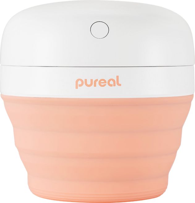 퓨리얼 폴더블 미니 가습기 500ml, PMH-500, 코랄