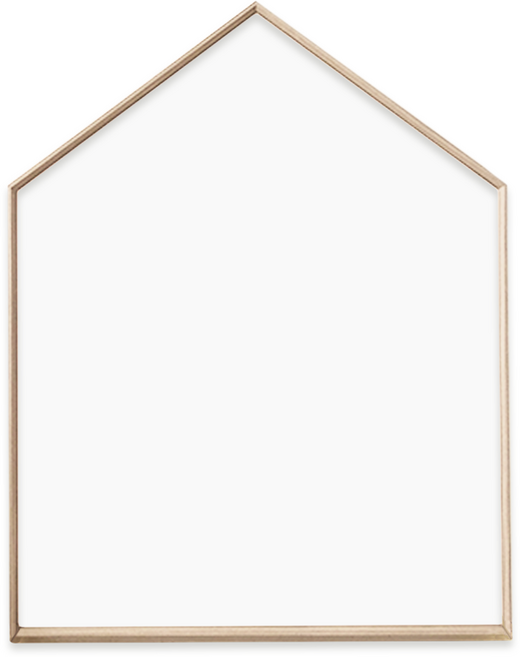 맘스보드 유아용 레브 하우스 보드, 내츄럴 + 밀키화이트, 1개