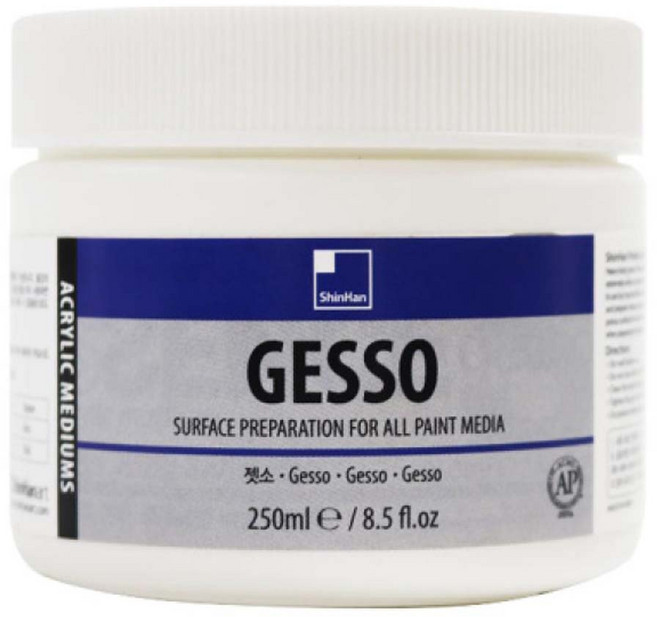 신한화구 전문가 아크릴 물감 젯소, 250ml, 1색