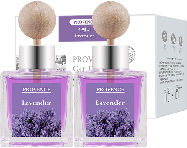더허브샵 프로방스 차량용 디퓨저 50ml, 라벤더, 2개
