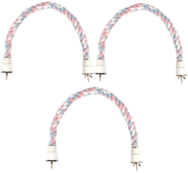 앵무새 새장 횃대 50cm, 파스텔빛, 3개