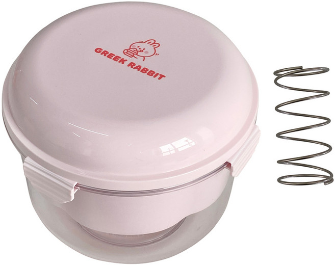 그릭래빗 꾸덕박사 유청분리기 + 강력스프링, 핑크, 1개