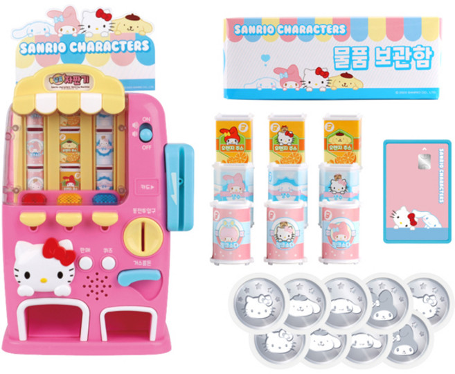 BUNNYLAND 三麗鷗角色甜蜜自動販賣機遊戲組, 混色, 1組