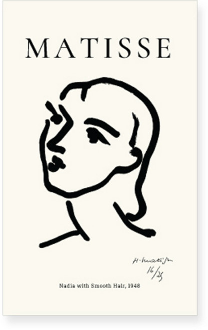 모노라이크 앙리 마티스 페이퍼백 블랭크 노트, 07 Nadia, 1개