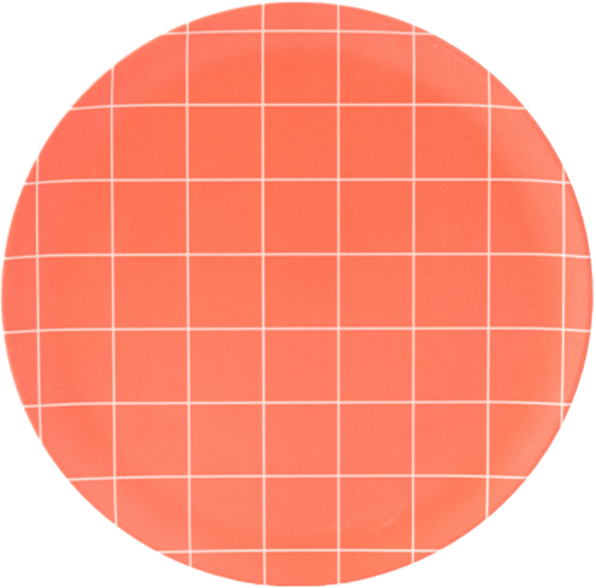 제니아테일러 사이드 플레이트, BBDS10 레드 그리드, 1개