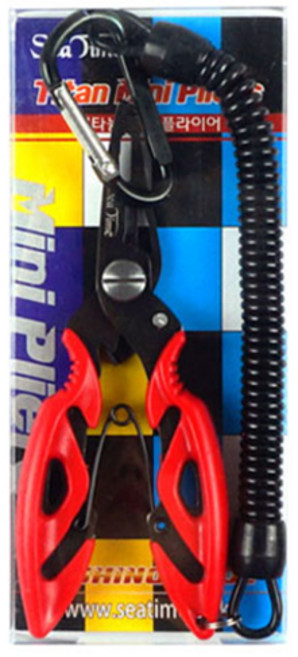 씨타임 티타늄 플라이어 합사라인 절단 봉돌물리개, 레드, 1개