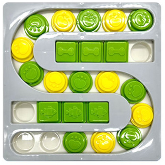 네이처펫 반려동물 노즈워크 퍼즐, 그린 옐로우, 1개