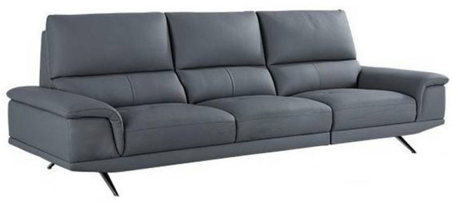 리바트 미유 가죽 3.5인용 소파 방문설치, 스톰 그레이