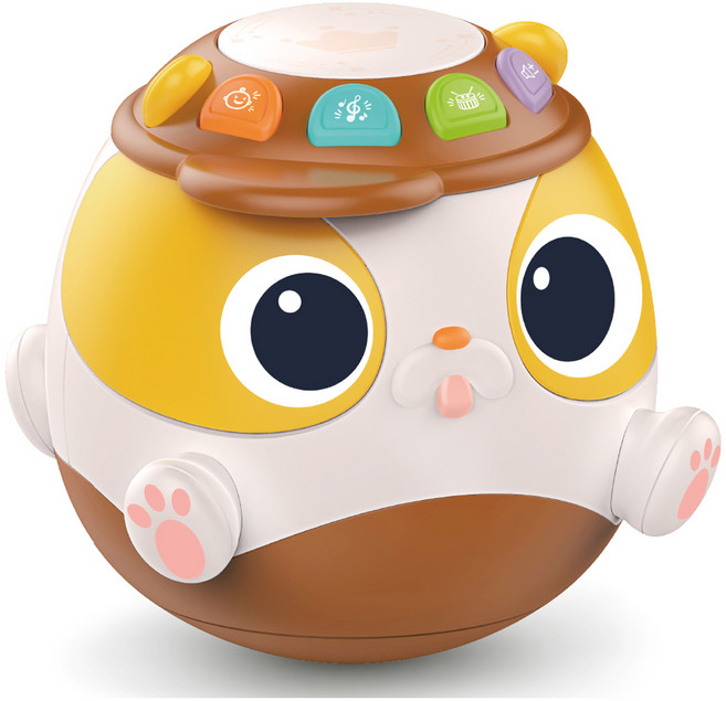 후앙어 뮤지컬 오뚝이 라이트앤 뮤직 멜로디완구, 옐로우, 1개