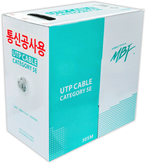 MYBESTFRIEND 網路線 CAT 5E UTP 305M 通訊工程用網路線 MBF-C5E305G-HQ, 1個