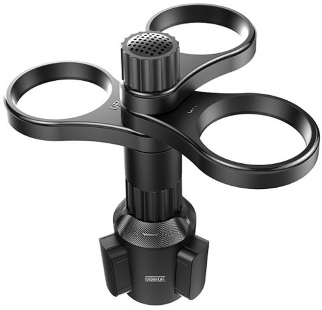 어반카 차량용 3in1 스피너 회전 컵홀더, 1개, 블랙