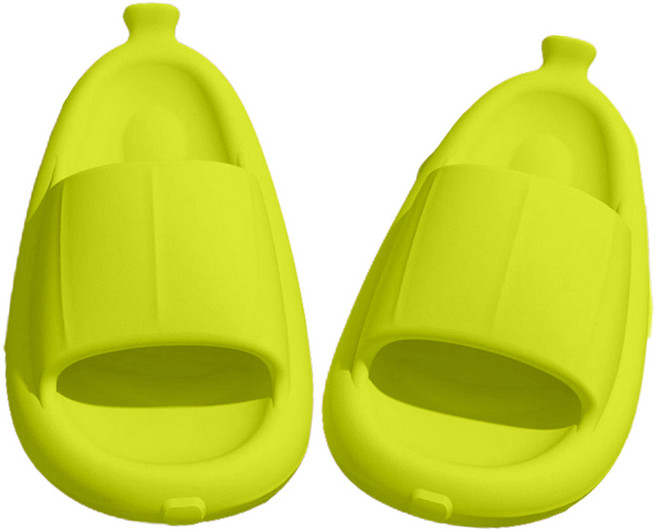 살림제작소 푹신말랑 바나나 슬리퍼, 그린, 1개