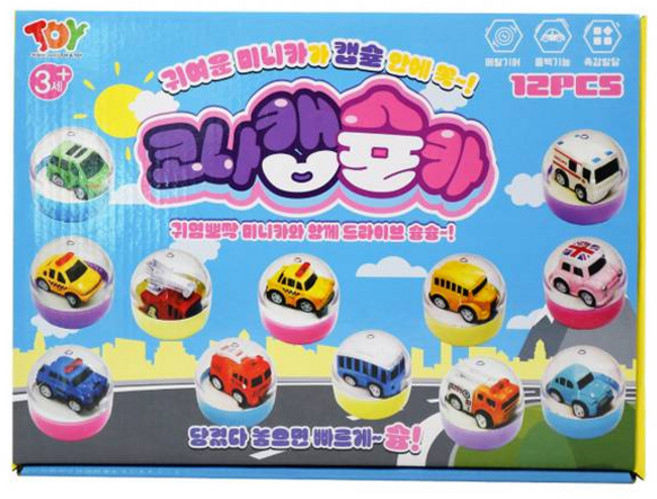 토이앤토이 코나캡슐카 12종세트, 혼합색상, 1개