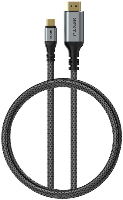 넥스트유 UHD 8K USB C타입-HDMI 케이블 블랙 ZCHD8442-8K, 1개, 2m