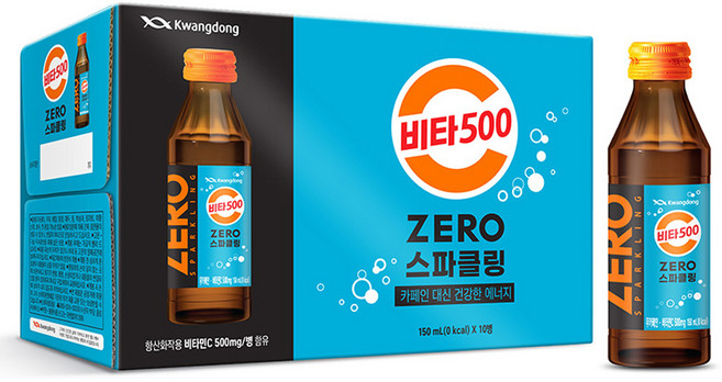 비타500 ZERO 스파클링, 150ml, 10개