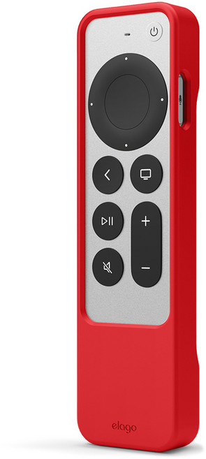 엘라고 R1 2021 애플티비 4K 리모컨 실리콘 케이스, 레드, 1개