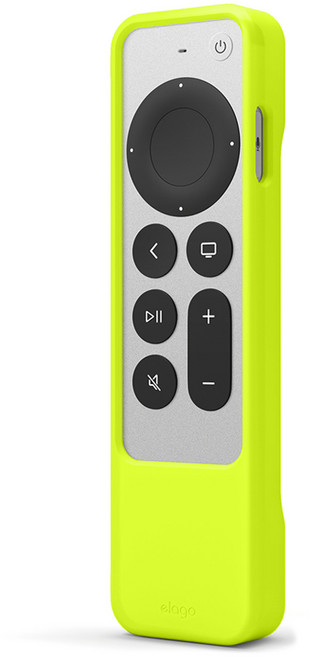 엘라고 R1 2021 애플티비 4K 리모컨 실리콘 케이스, 야광 옐로우, 1개
