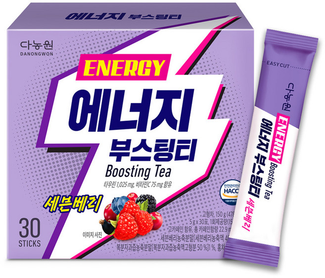 다농원 에너지 부스팅티 세븐베리, 5g, 30개입, 1개