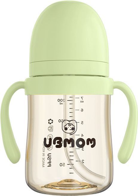 유비맘 시그니처 빨대컵, 200ml, 1개, 멜론