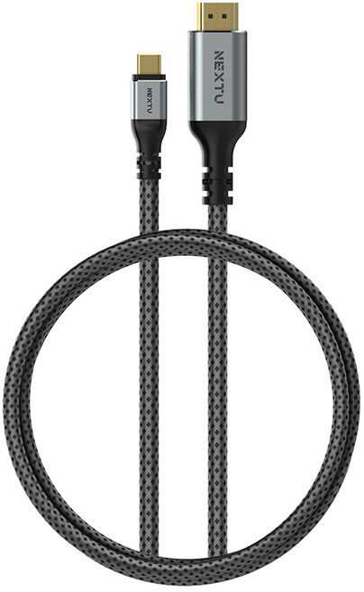 넥스트유 UHD 8K USB C TO HDMI 케이블 블랙 ZCHD8441-8K, 1개, 1m