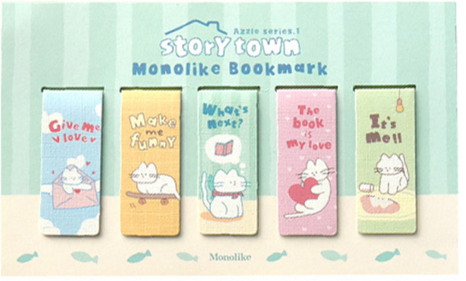 모노라이크 마그네틱 북마크 5종 세트, 스토리타운 에이즐Series1, 1세트