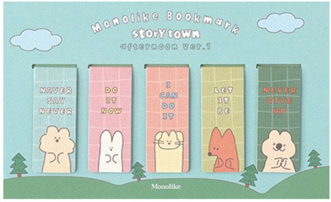 모노라이크 마그네틱 북마크 5종 세트, 스토리타운애프터눈ver1, 1세트