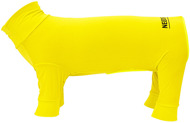 니즈더펫 강아지 쫀쫀핏 쿨링 래쉬가드, 네온옐로우, 1개