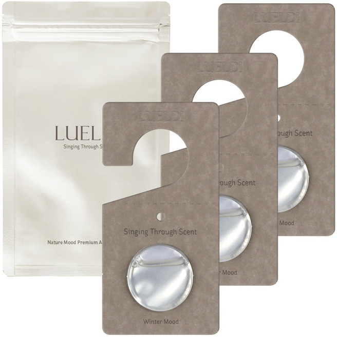 루엘디 네이처무드 프리미엄 차량용 디퓨저, 3개, 윈터무드