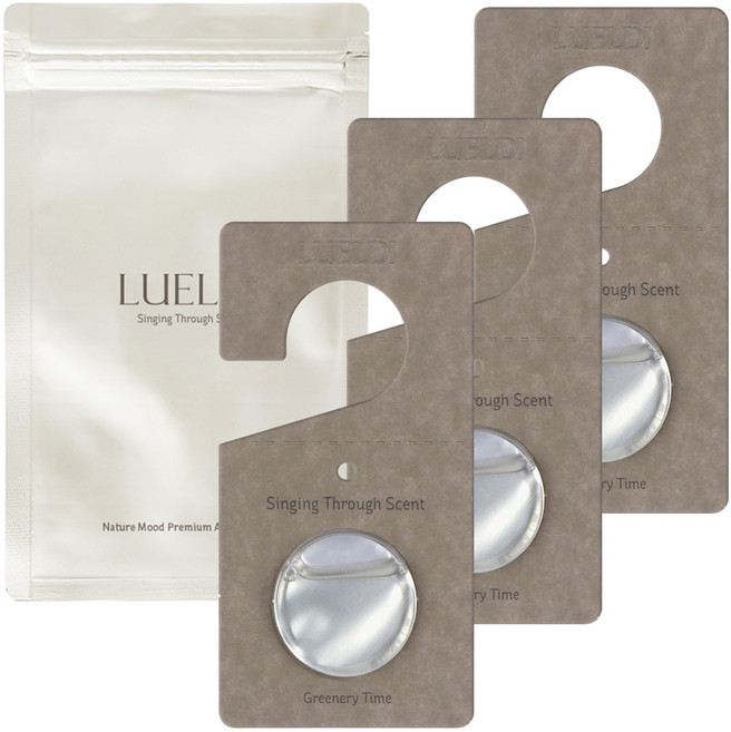 루엘디 네이처무드 프리미엄 차량용 디퓨저, 3개, 그리너리타임