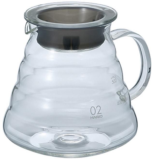 하리오 V60 렌지서버 클리어 XGSR-60-TB-EX, 단품, 600ml, 1개