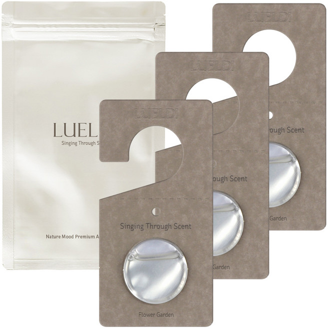 루엘디 차량용 네이처무드 프리미엄 디퓨저, 3개, 플라워가든