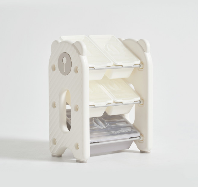 BeneBene 유아용 테디 정리함 A type, 화이트, 3단