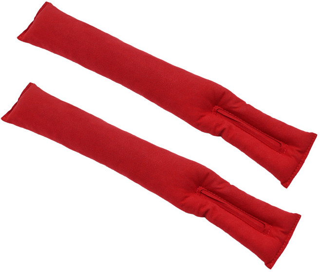 엠노블 차량용 스웨이드 틈새쿠션, 레드, 2개