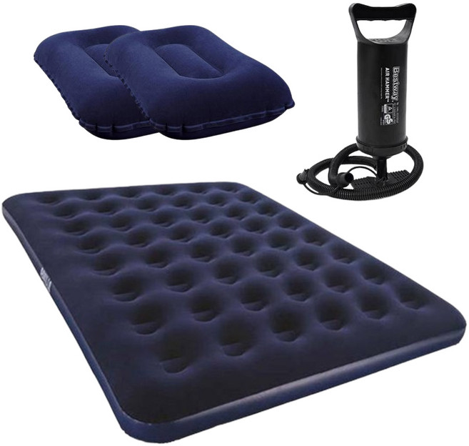 베스트웨이 슈프림 킹 에어매트 + 펌프 + 베개 2p 세트, 인디고