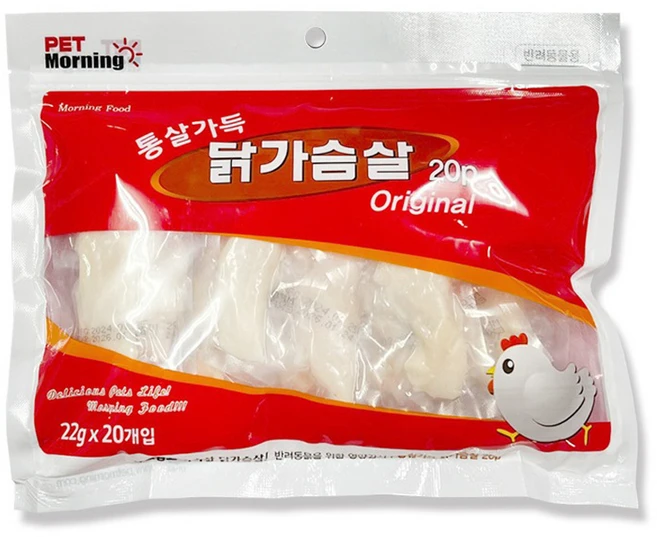 PETMORNING 반려동물 통살가득 간식 20p, 2개, 440g - 쿠팡