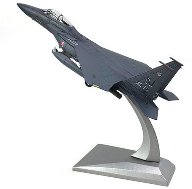 軍事模型 壓鑄成品 裝飾用戰鬥機 06 F-15E 鷹式, 灰色, 1個