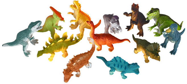캐스비 네이처 동물왕국 공룡 피규어 12종 세트, 1세트