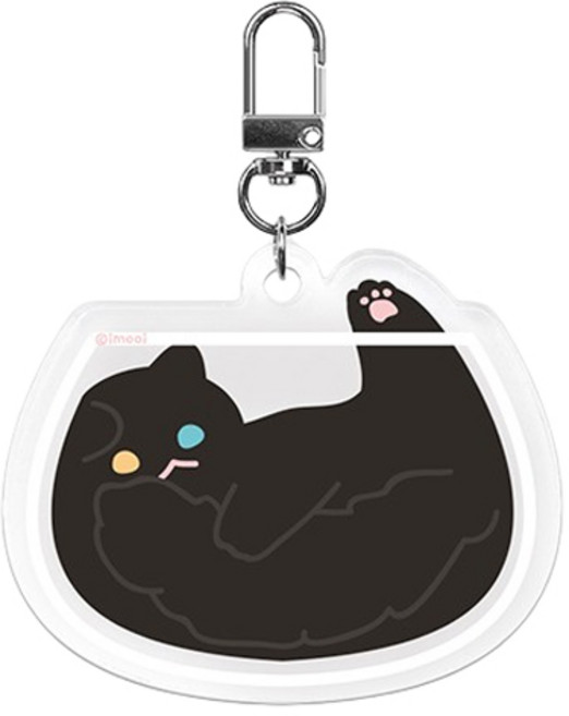 아이무이 아크릴 키링, 티컵냥발자랑, 1개