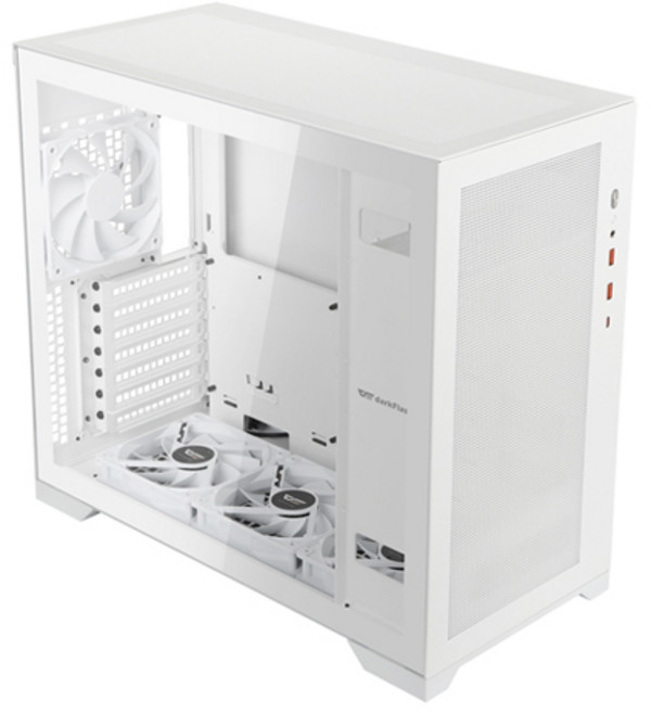 darkFlash 강화유리 PC 케이스 화이트 DS2000 MESH, 1개