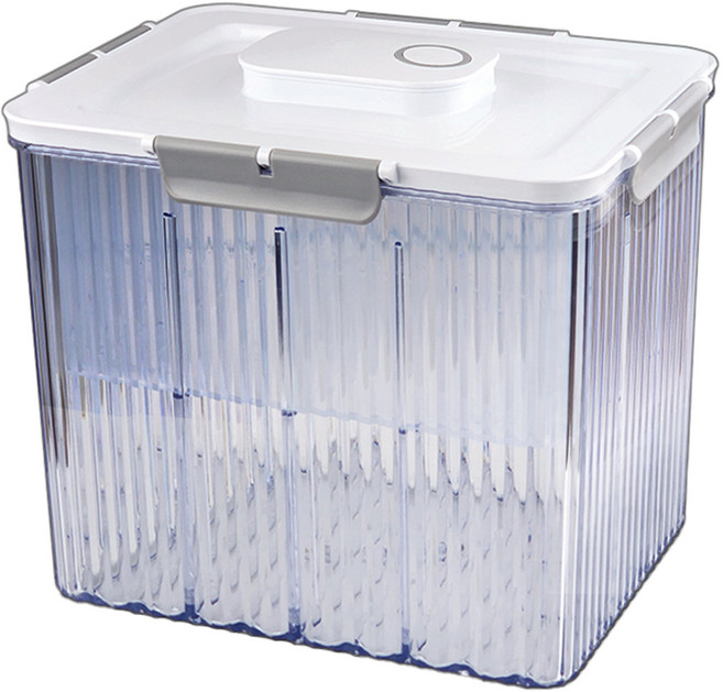 에버튼하우스 스마트 사각 진공쌀통 12L, 혼합색상, 1개