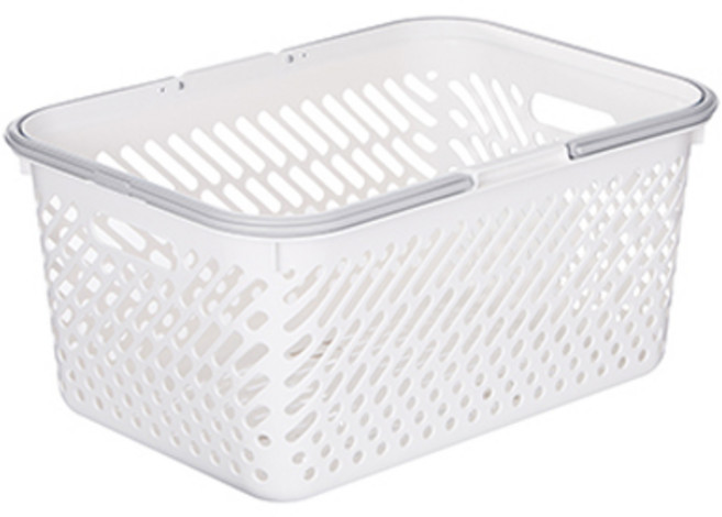 리템 멀티 바스켓 27L, 아이보리 + 그레이, 1개