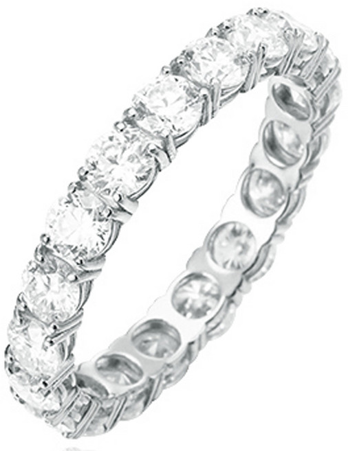 SEMI JEWELRY 女款 14k 冰塊1分莫桑石戒指 + 購物袋