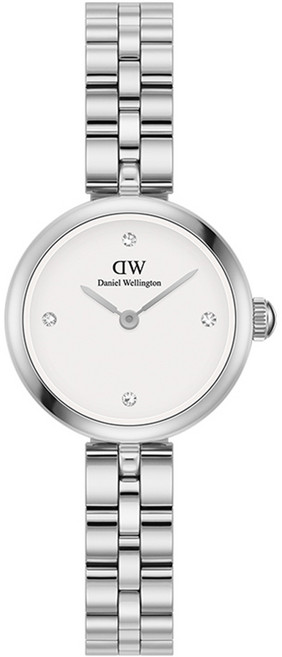 Daniel Wellington 女用 ELAN LUMINE 方晶鋯石刻度 金屬手錶 22mm