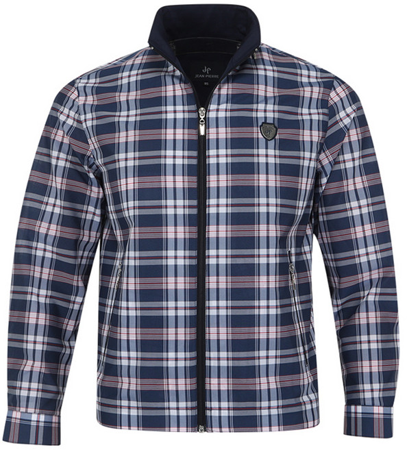 쟌피엘 남성용 페라어스 JP 매쉬안감 체크 골프점퍼 COS4DJ6405