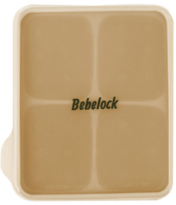 베베락 엘파 실리콘 큐브 아이스트레이, 머스타드, 1개