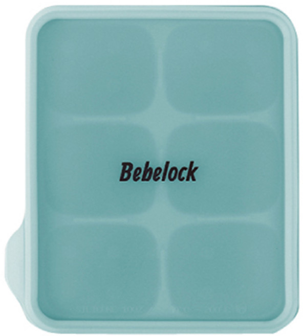 Bebelock 韓國製 Elpa 矽膠方塊 6格, 1個, 薄荷綠