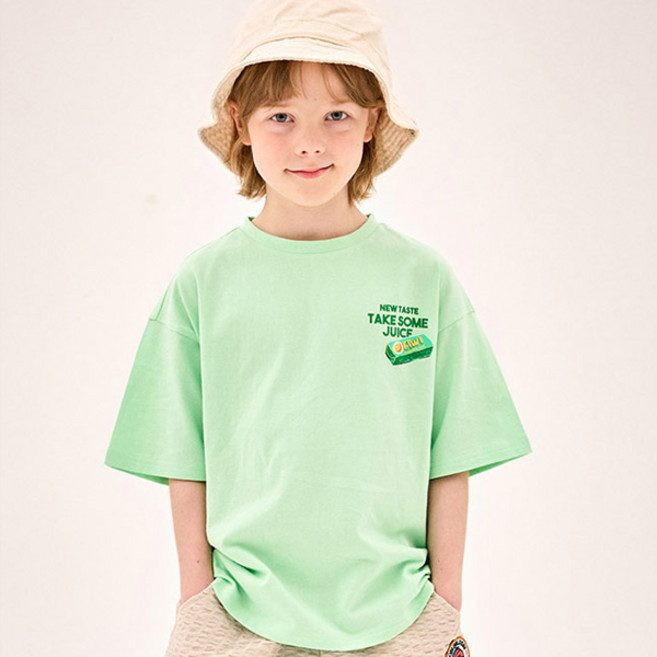 젤리스푼 아동용 통기성 상큼 프레쉬 키위 반팔 티셔츠