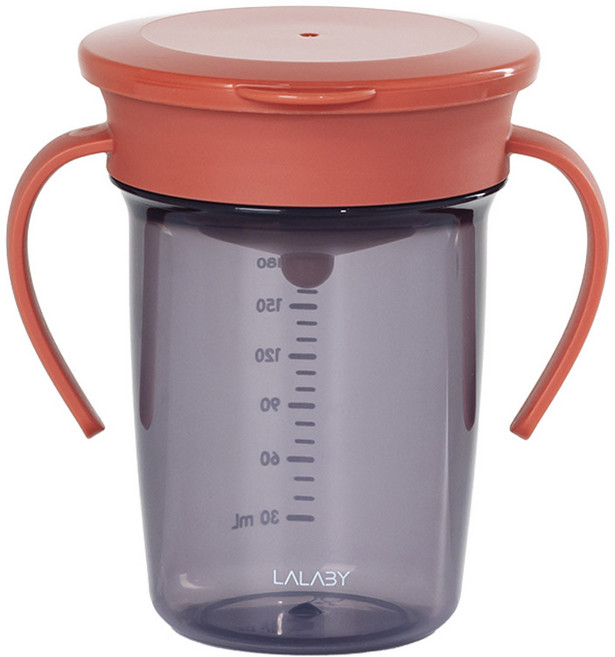랄라비 360 흘림방지컵, 240ml, 1개, Red